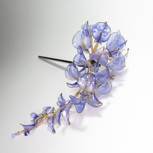 送料無料☆【藤の花 A 】ディップアートのかんざし かんざし 飾