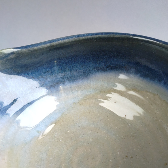 片口鉢　藍釉　【商品番号：00343】 6枚目の画像