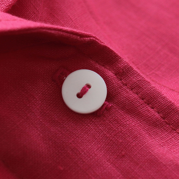 春夏秋好搭 亞麻披肩領夾克外套衣長89cm(粉色) CO08 第12張的照片