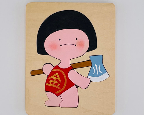 木製パズル 金太郎 おもちゃ・人形 あしたば作業所 通販 15842538