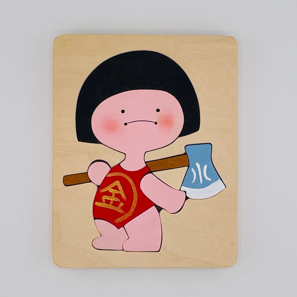 木製パズル 金太郎 おもちゃ・人形 あしたば作業所 通販 15842538