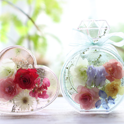 ❤香水瓶のジェルボトルフラワー（6種のお花）■ドライフラワー・母の日・誕生日・結婚祝い・ギフト・プレゼント■ 3枚目の画像