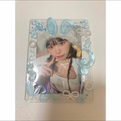 L判写真が入る フォトミラー デコ トレカケース 硬質ケース レジン L判写真が入る フォトミラー デコ トレカケース 硬質ケース