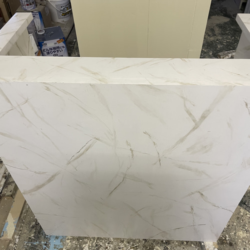 大理石風 カウンター レジカウンター 受付カウンター 机・デスク