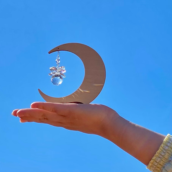 ムーン型サンキャッチャー サンキャッチャー shining home 通販