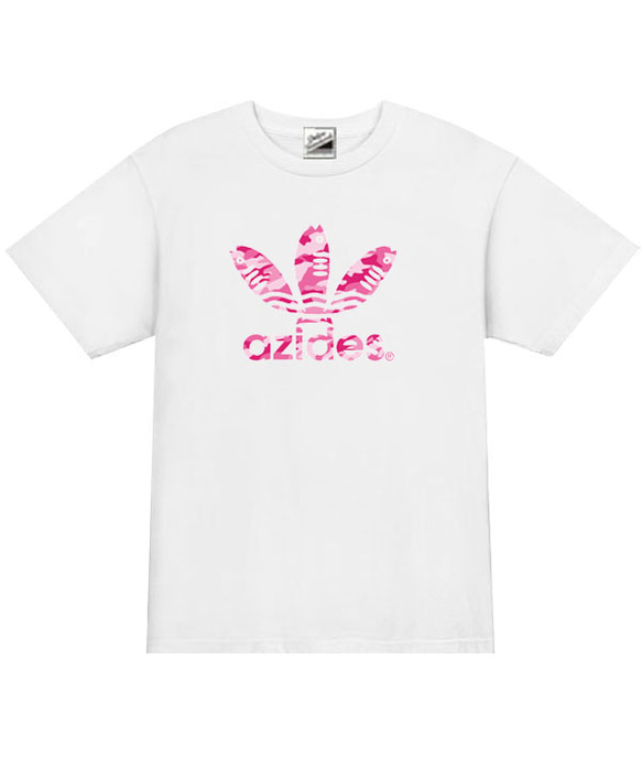 ［azides］アジデス迷彩ロゴ　男女兼用半袖Tシャツ 4枚目の画像