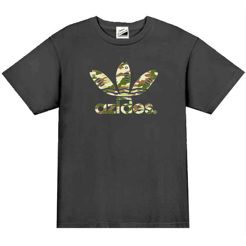 azides］アジデス迷彩ロゴ 男女兼用半袖Tシャツ Tシャツ CRUSH 通販