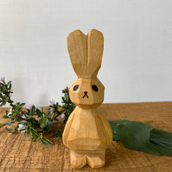 山うさぎ人形 さくら その他置物 みつまた木材 通販 15843107｜Creema