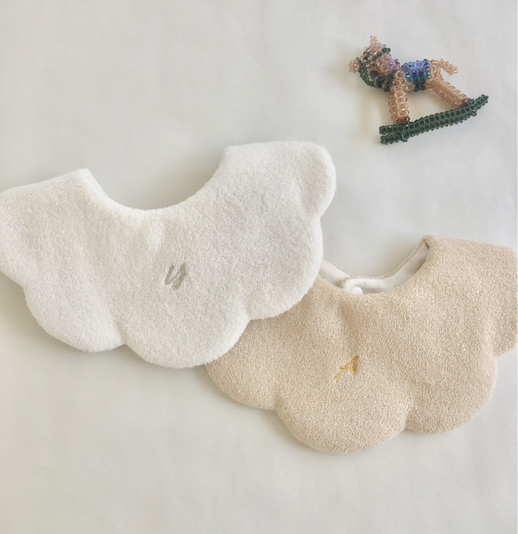 towel bib＊イニシャルスタイ 2枚目の画像