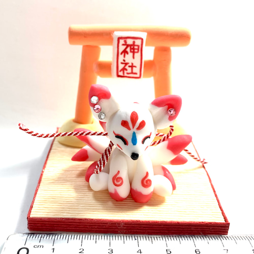 ☆九尾の狐ちゃん(受注生産) 樹脂粘土 置物 その他置物 おり姫