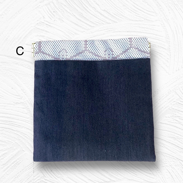 AirPodsケース　小銭入れ　薬入れ　アクセサリーケース　和柄　マルチに使える大正ロマンなバネ口ポーチ（ミニ） 9枚目の画像