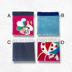 AirPodsケース　小銭入れ　薬入れ　アクセサリーケース　和柄　マルチに使える大正ロマンなバネ口ポーチ（ミニ） 1枚目の画像