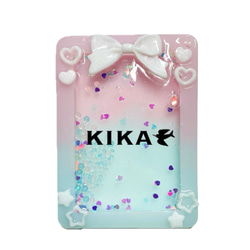 受注制作】デコ シェイカー トレカケース ハート＆スター