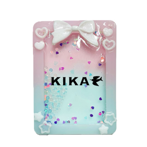 受注制作】デコ シェイカー トレカケース ハート＆スター