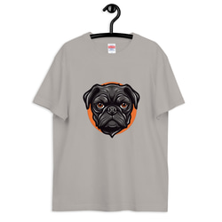 犬 パグ 黒パグ コットンTシャツ：送料無料 9枚目の画像