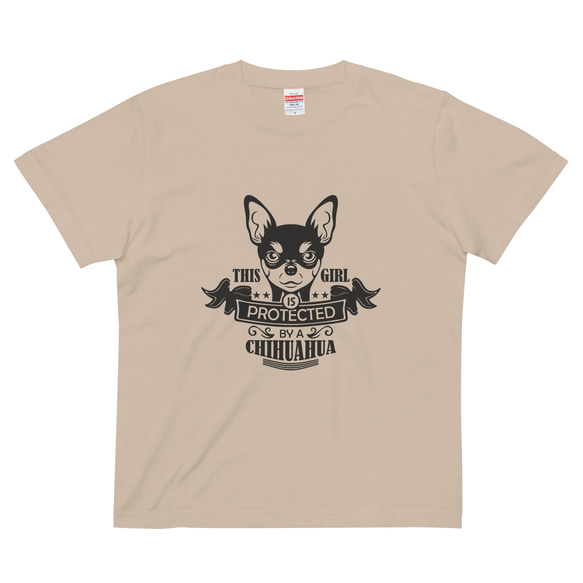 犬 チワワ コットンTシャツ：送料無料 2枚目の画像