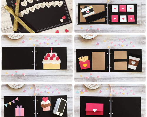 専用ページ　アルバム　仕掛け 手作りアルバム】パカっと開くプレゼントボックス仕掛け♡ - YouTube