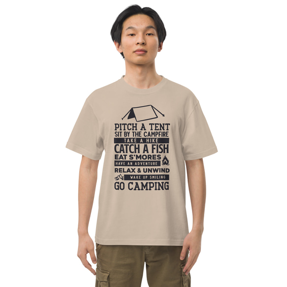 キャンプ キャンピング コットンTシャツ：送料無料 4枚目の画像