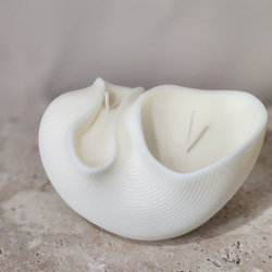 Ribbed Conch Shell Candle 2枚目の画像