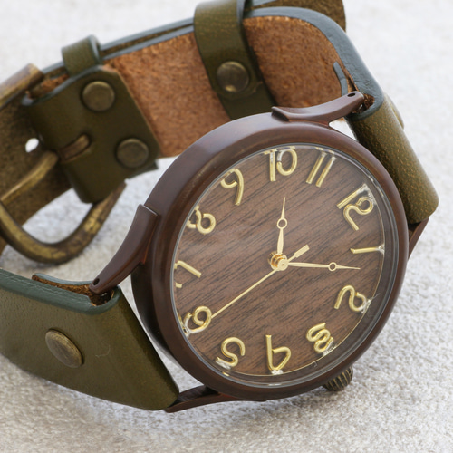 ナチュラルウッド「ウォールナット」で作るハンドメイドウォッチ