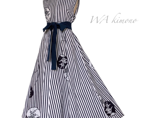 浴衣リメイク　浴衣ロングワンピース　浴衣パッチワーク 4-2浴衣リメイク 浴衣ロングワンピース 浴衣パッチワーク 着物リメイク