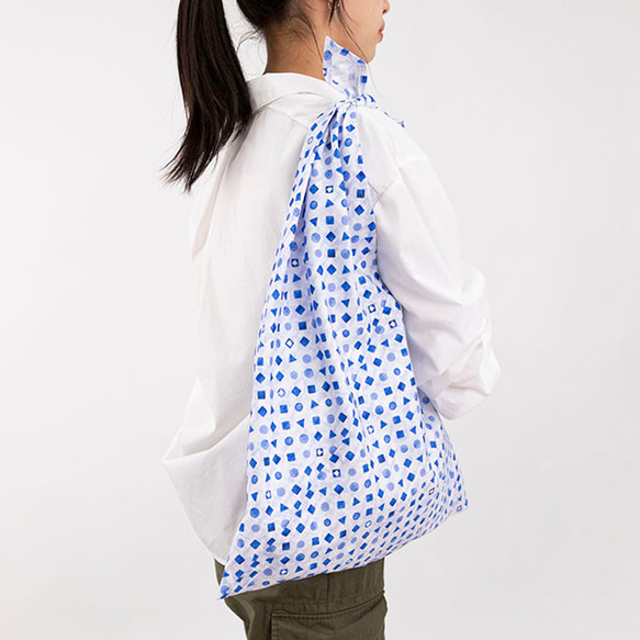 Azuma 手提包 -Hidden Plover - 100% 棉 Azuma 包，帶長手柄，可用作環保包 (AZM-601) 第5張的照片