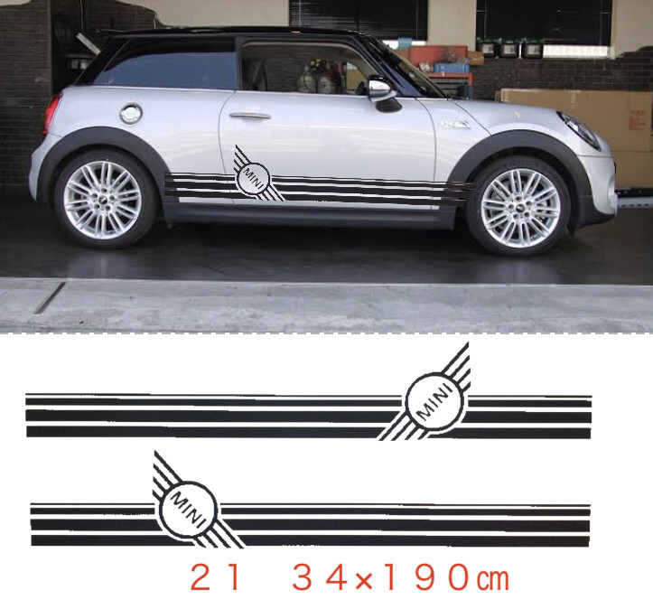 ★お洒落ステッカー　ミニクーパー　デカール　北欧スタイル　スパイク君　カスタムステッカー　デカール　世田谷ベース