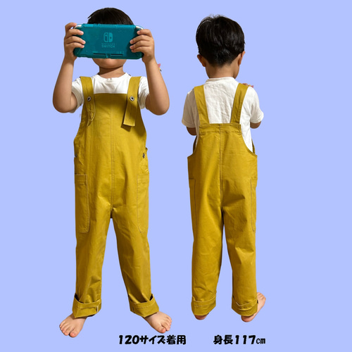 パターンカット済＞ キッズオーバーオール 110 or120サイズ 型紙