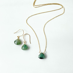 《選べる》14kgf エメラルド - Emerald   Necklace 8枚目の画像