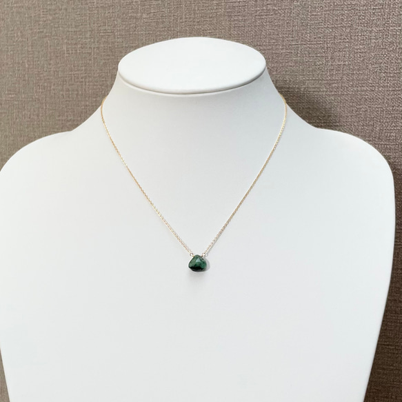 《選べる》14kgf エメラルド - Emerald   Necklace 3枚目の画像