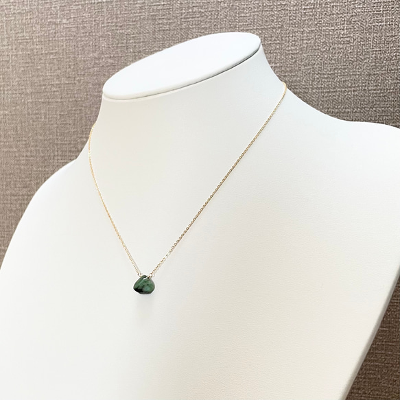 《選べる》14kgf エメラルド - Emerald   Necklace 9枚目の画像