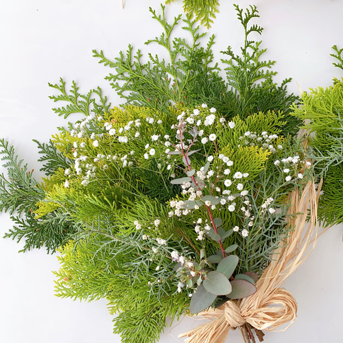 生花 スワッグ フレッシュ グリーン 針葉樹 森林の香り green