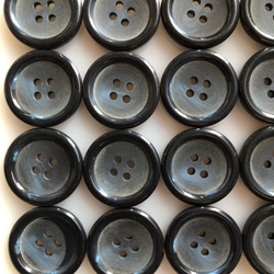 アンティーク ボタン 9個　ビンテージ 昭和 レトロ 個性的 ハンドメイド素材 日本製 ポップ アクセ  ネイビー 2枚目の画像