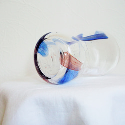 吹きガラス　ビアグラス 4枚目の画像