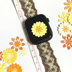 11.黒 軽くて爽やか網目模様の Applewatch バンド 腕時計ベルト スマートウォッチバンド macrame 16枚目の画像