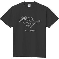 "Be my self"  NEKOデザイン Tシャツ 1枚目の画像