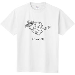 "Be my self"  NEKOデザイン Tシャツ 5枚目の画像