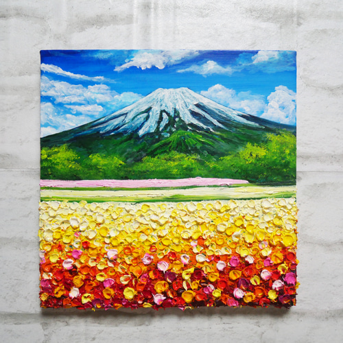 油絵 ミニ長方形 絵画 【赤富士】 絵画 HR 通販 13342226 油絵 ミニ長方形 絵画 【赤富士】 絵画 HR 通販 13342226