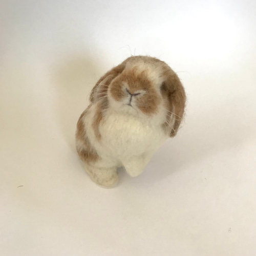 うさぎ 羊毛フェルト ダッチ ライラック ハンドメイド うさぎ 羊毛フェルト ダッチ ライラック ハンドメイド - メルカリ