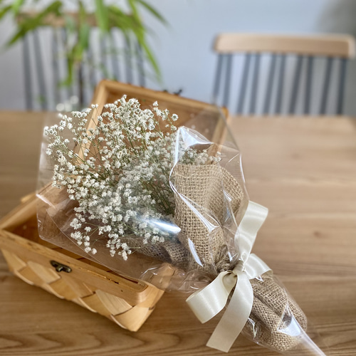 かすみ草ドライフラワーの花束 ドライフラワー florist BLANCO かすみ草ドライフラワーの花束 ドライフラワー florist BLANCO