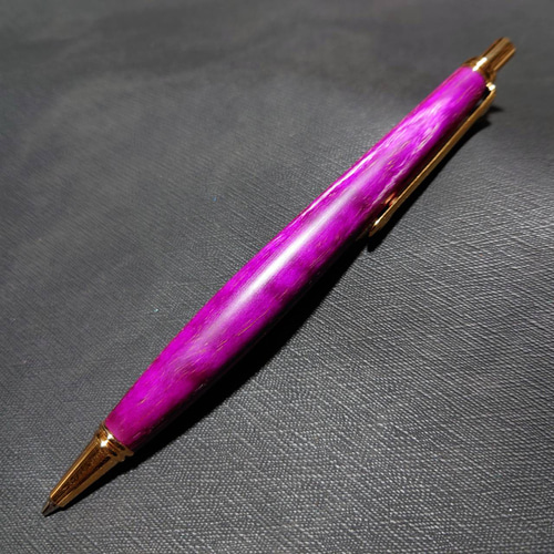 ウッドペンクラフトスタピライズウッド紫シャーペン未使用オーダー品