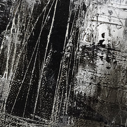 ひろ・あおき　作　「盤008 」　アクリル/キャンバス　S3　27.3x27.3cm　抽象絵画　現代アート　スクエア 10枚目の画像