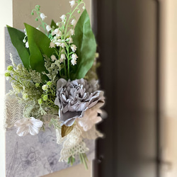 「シャクヤクブーケの壁掛け」母の日・各種贈り物に 2枚目の画像