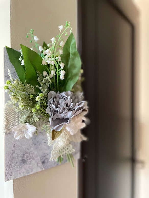 「シャクヤクブーケの壁掛け」母の日・各種贈り物に 2枚目の画像