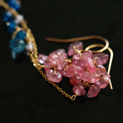 Muscari pink（earring） ムスカリの花の耳飾り 5枚目の画像