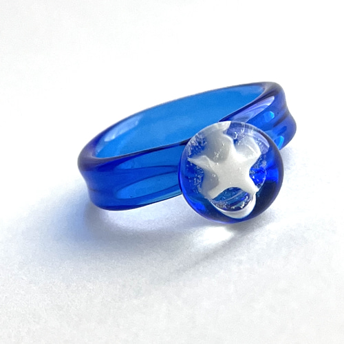 【Que Sera, Sera*】ガラスのリング Que Sera, Sera*】ガラスのリング Que Sera, Sera*様専用】ガラスの