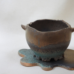 金彩B陶製植木鉢(の) 9枚目の画像