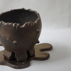 金彩棘陶製植木鉢(TS) 7枚目の画像