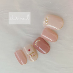 さつまいもチェックのネイルチップ ネイルチップ（つけ爪） starchip