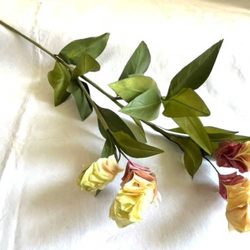 手染め布花 エビネ草1本 玄関・和洋の空間・お部屋のインテリアなどに